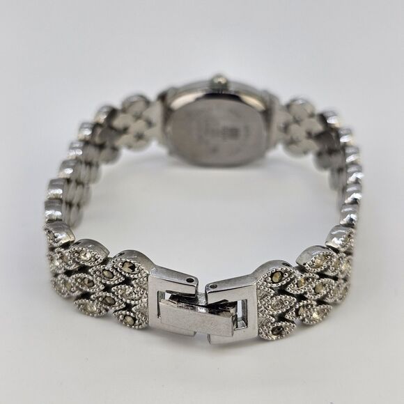 Gruen Women's Watch 18MM Gray Dial Gray Bracelet Band 6" New Battery - Picture 7 of 13